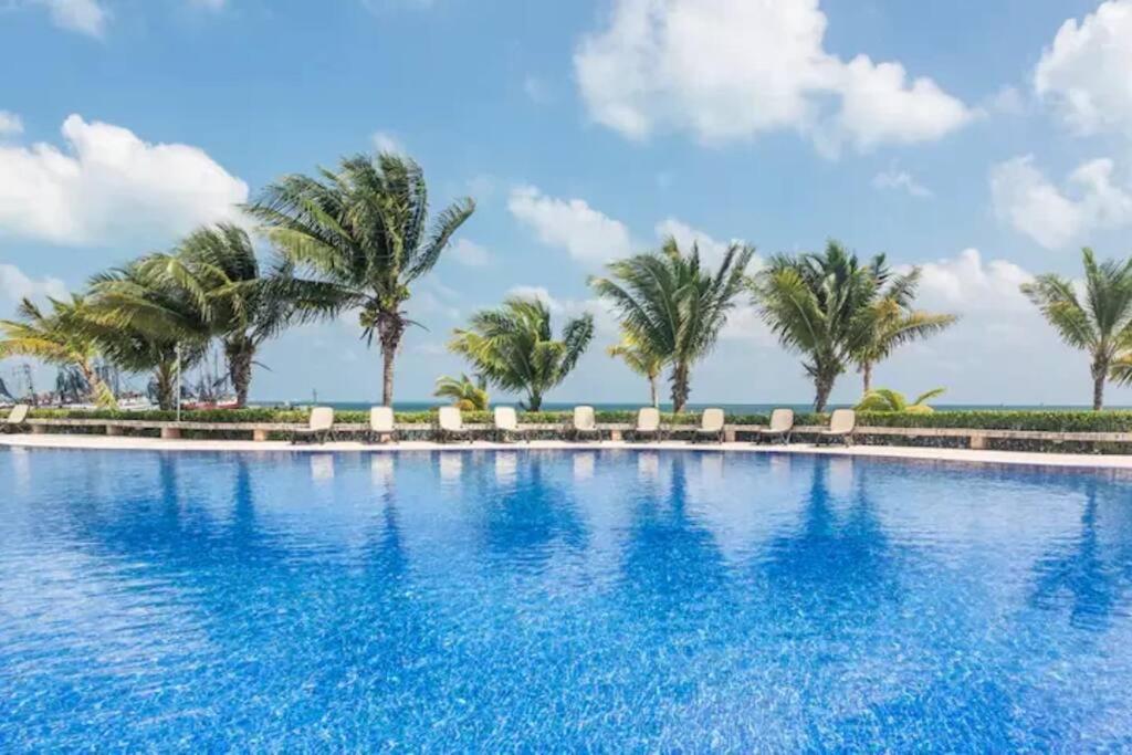 Reef Beachfront 3Bdr Apartment By Casa Paraiso Канкун Екстер'єр фото